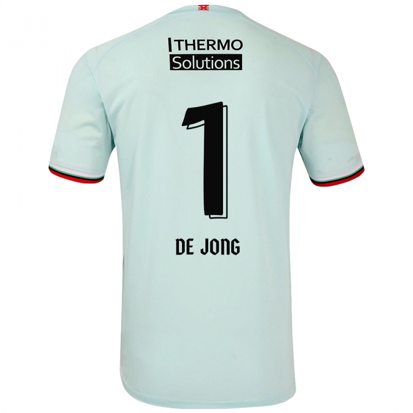 Niño Camiseta Daniëlle De Jong #1 Verde Claro 2ª Equipación 2024/25 La Camisa