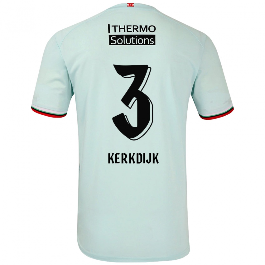 Niño Camiseta Danique Kerkdijk #3 Verde Claro 2ª Equipación 2024/25 La Camisa