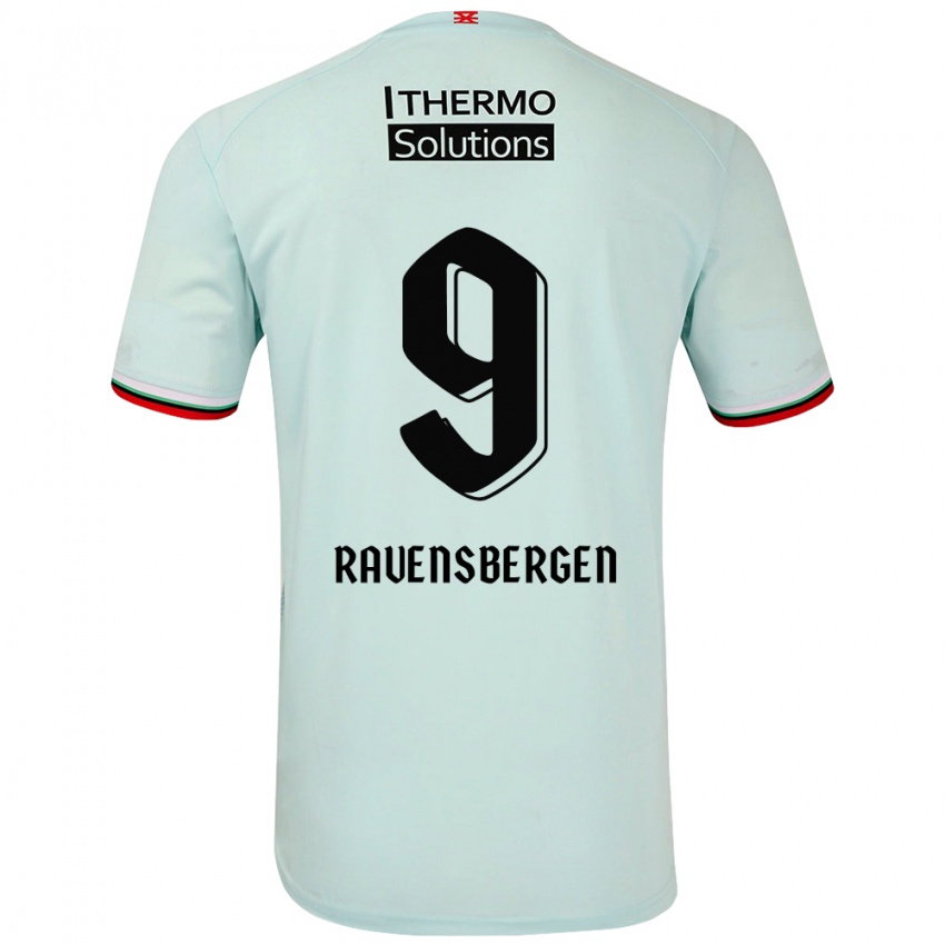 Niño Camiseta Jaimy Ravensbergen #9 Verde Claro 2ª Equipación 2024/25 La Camisa