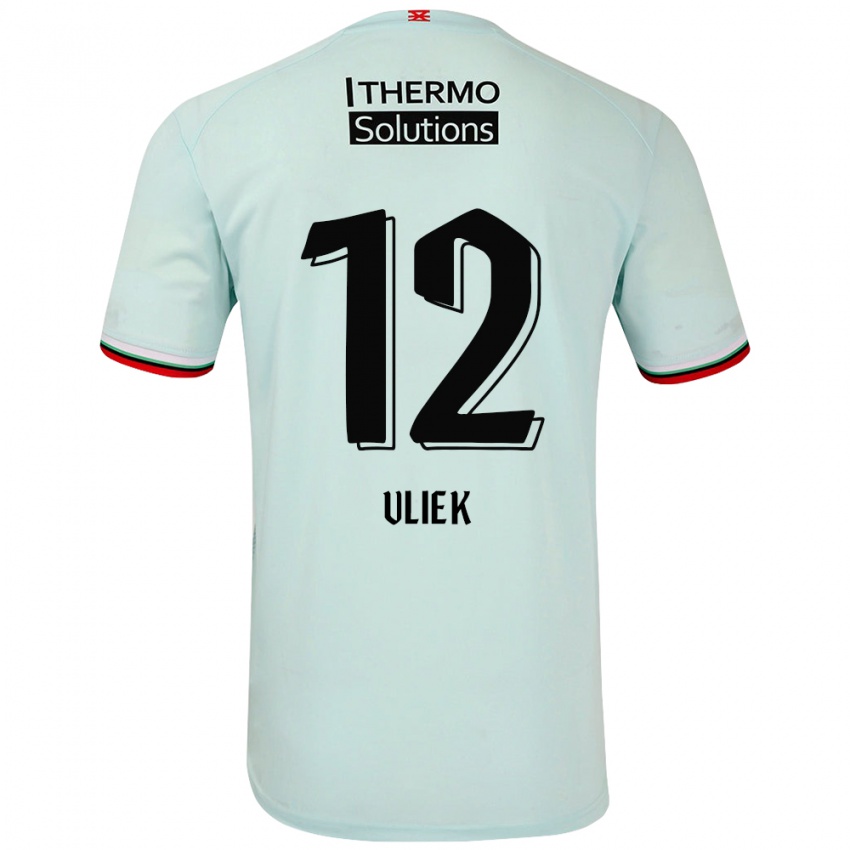 Niño Camiseta Leonie Vliek #12 Verde Claro 2ª Equipación 2024/25 La Camisa