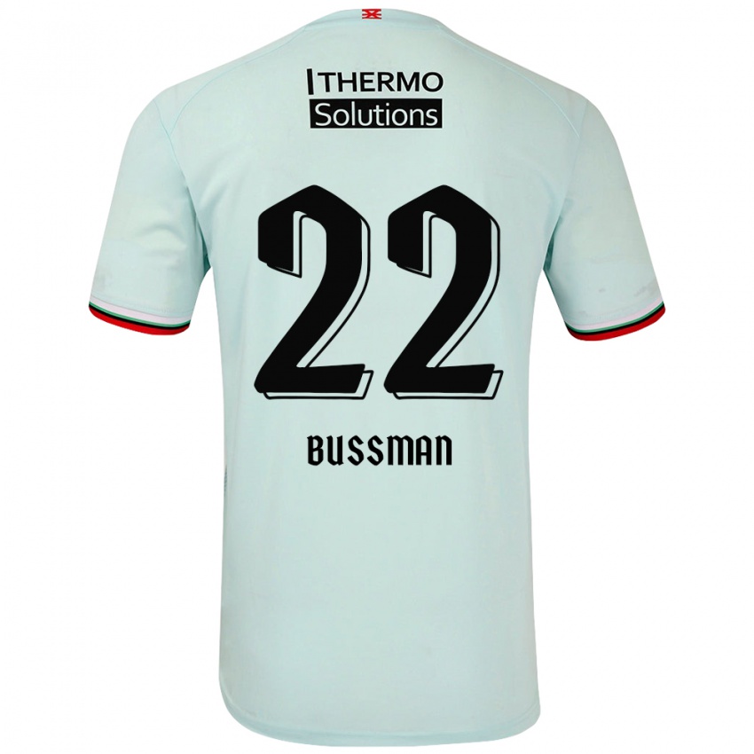 Niño Camiseta Fiene Bussman #22 Verde Claro 2ª Equipación 2024/25 La Camisa