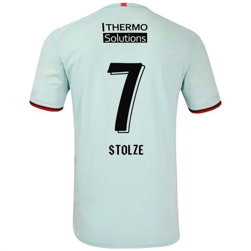 Niño Camiseta Anna-Lena Stolze #7 Verde Claro 2ª Equipación 2024/25 La Camisa