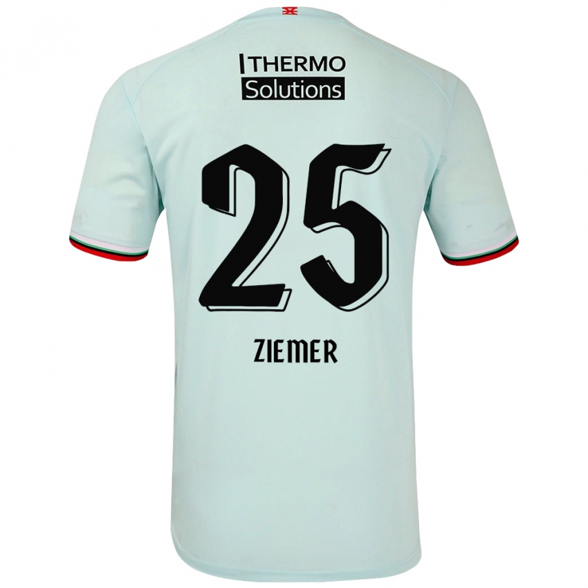 Niño Camiseta Taylor Ziemer #25 Verde Claro 2ª Equipación 2024/25 La Camisa