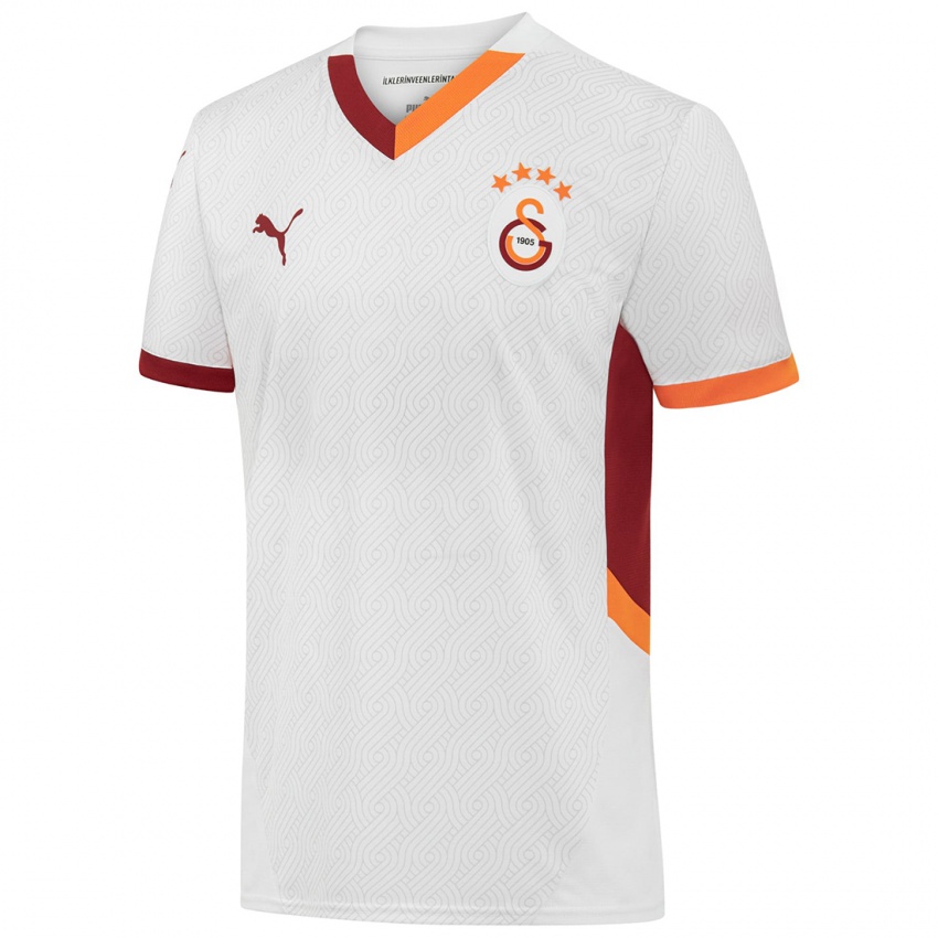 Niño Camiseta Gökdeniz Gürpüz #36 Blanco Amarillo Rojo 2ª Equipación 2024/25 La Camisa