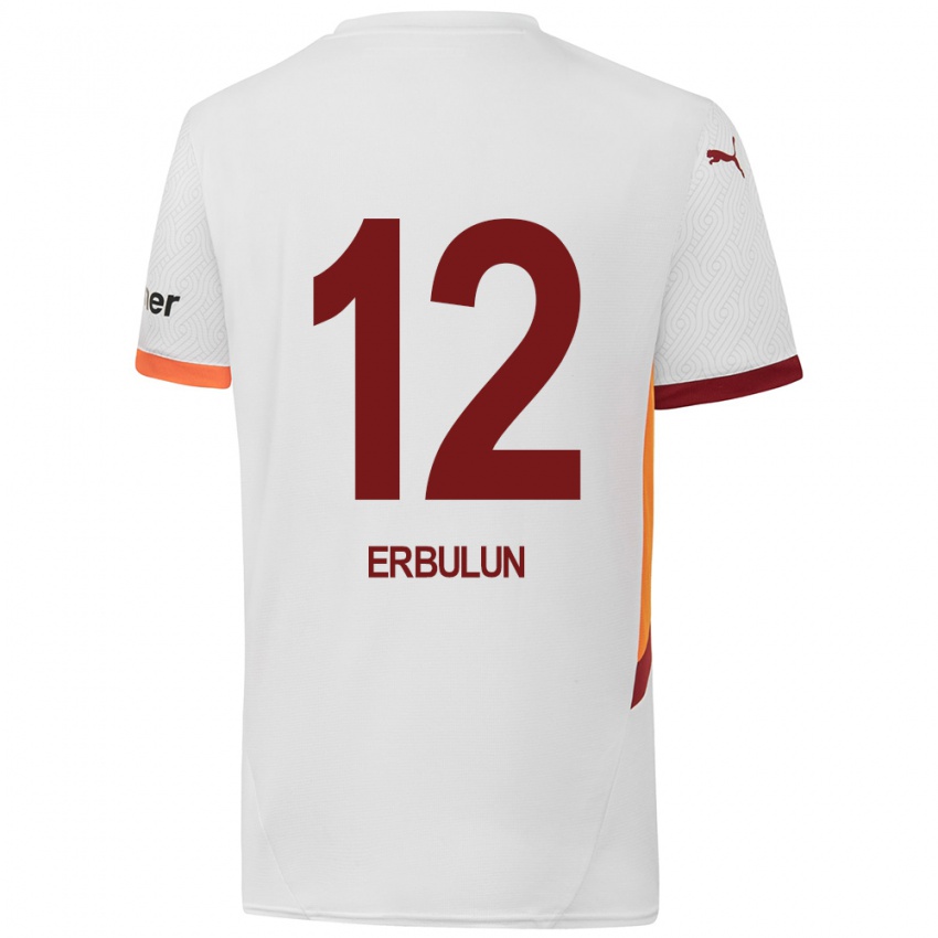 Niño Camiseta Helin Erbulun #12 Blanco Amarillo Rojo 2ª Equipación 2024/25 La Camisa