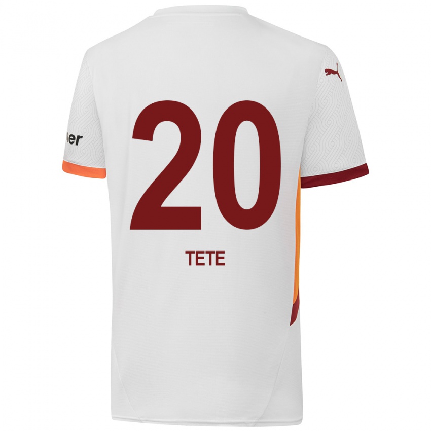 Niño Camiseta Tete #20 Blanco Amarillo Rojo 2ª Equipación 2024/25 La Camisa