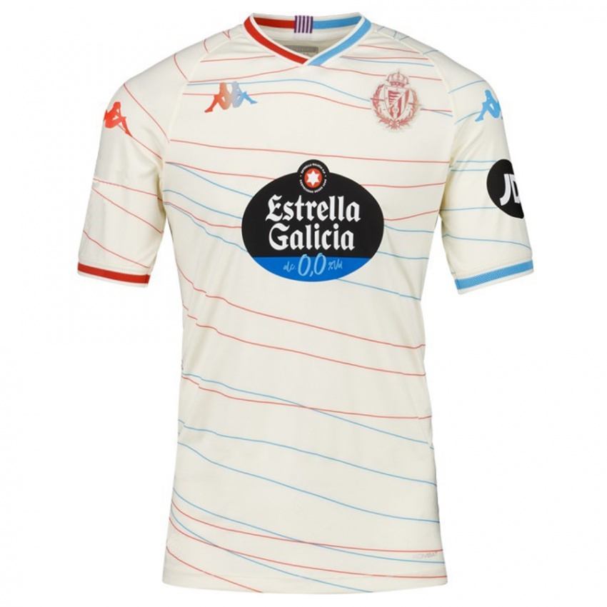 Niño Camiseta Eray Cömert #15 Blanco Rojo Azul 2ª Equipación 2024/25 La Camisa