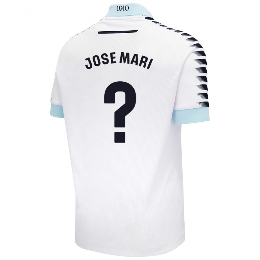 Niño Camiseta José Mari #0 Blanco Azul 2ª Equipación 2024/25 La Camisa