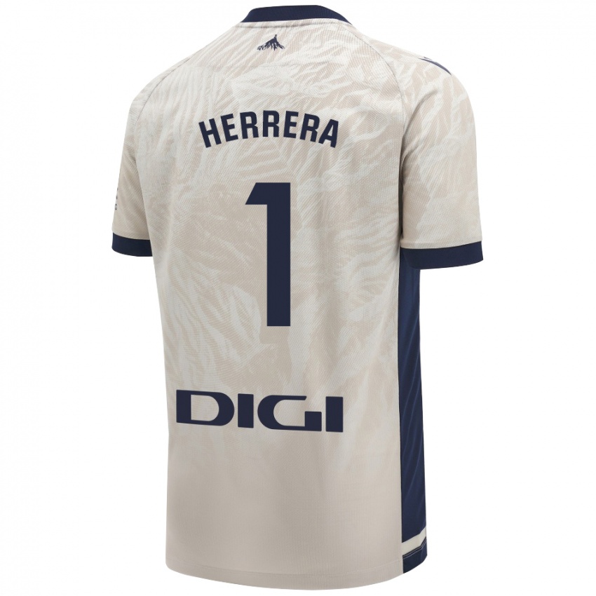 Niño Camiseta Sergio Herrera #1 Gris Claro 2ª Equipación 2024/25 La Camisa