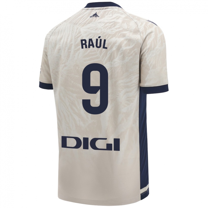 Niño Camiseta Raúl García #9 Gris Claro 2ª Equipación 2024/25 La Camisa