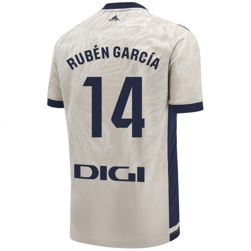 Niño Camiseta Rubén García #14 Gris Claro 2ª Equipación 2024/25 La Camisa