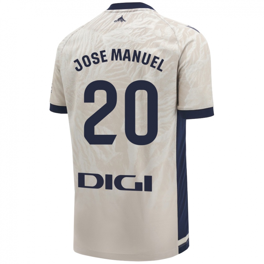 Niño Camiseta José Manuel Arnáiz #20 Gris Claro 2ª Equipación 2024/25 La Camisa