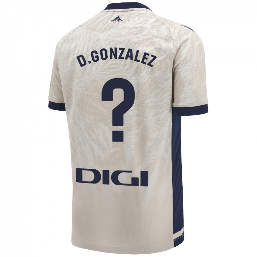 Niño Camiseta Dani González #0 Gris Claro 2ª Equipación 2024/25 La Camisa