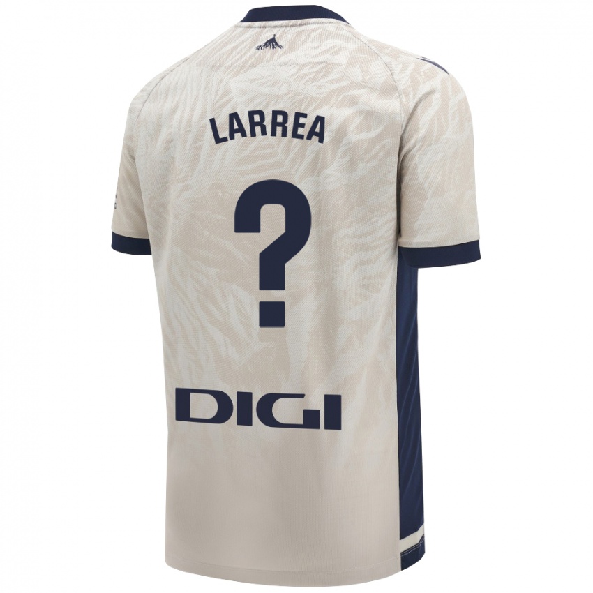 Niño Camiseta Unai Larrea #0 Gris Claro 2ª Equipación 2024/25 La Camisa