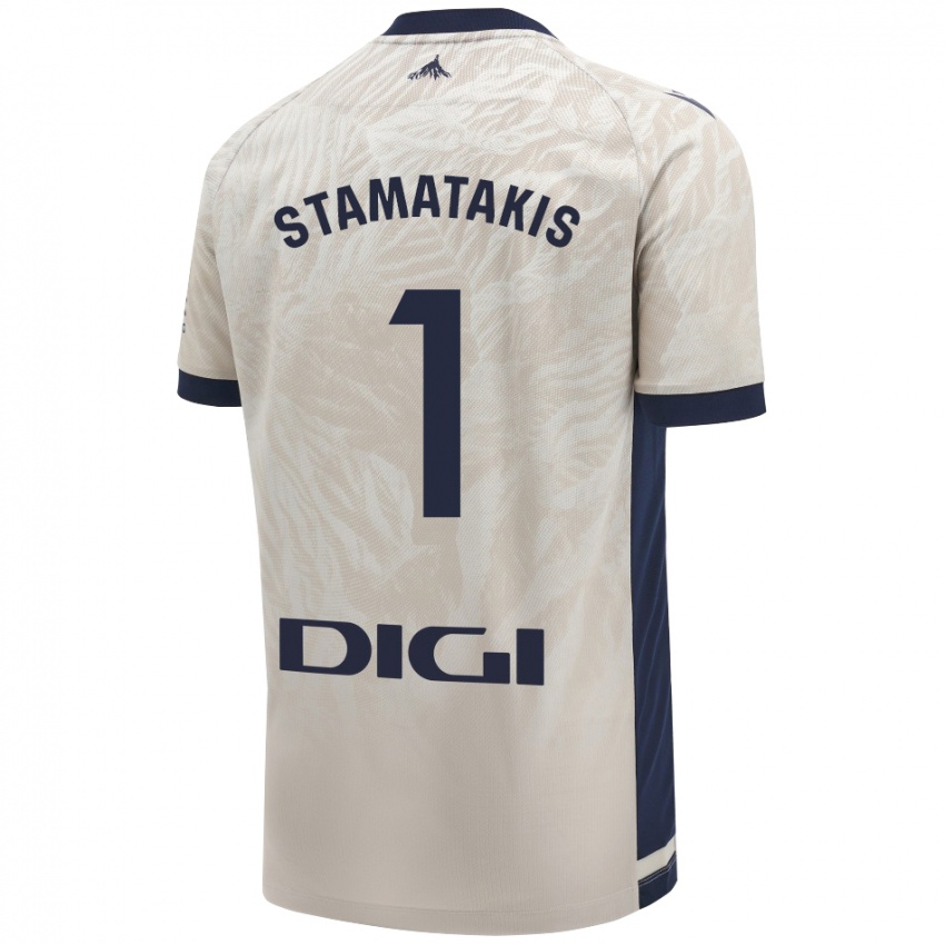 Niño Camiseta Dimitrios Stamatakis #1 Gris Claro 2ª Equipación 2024/25 La Camisa