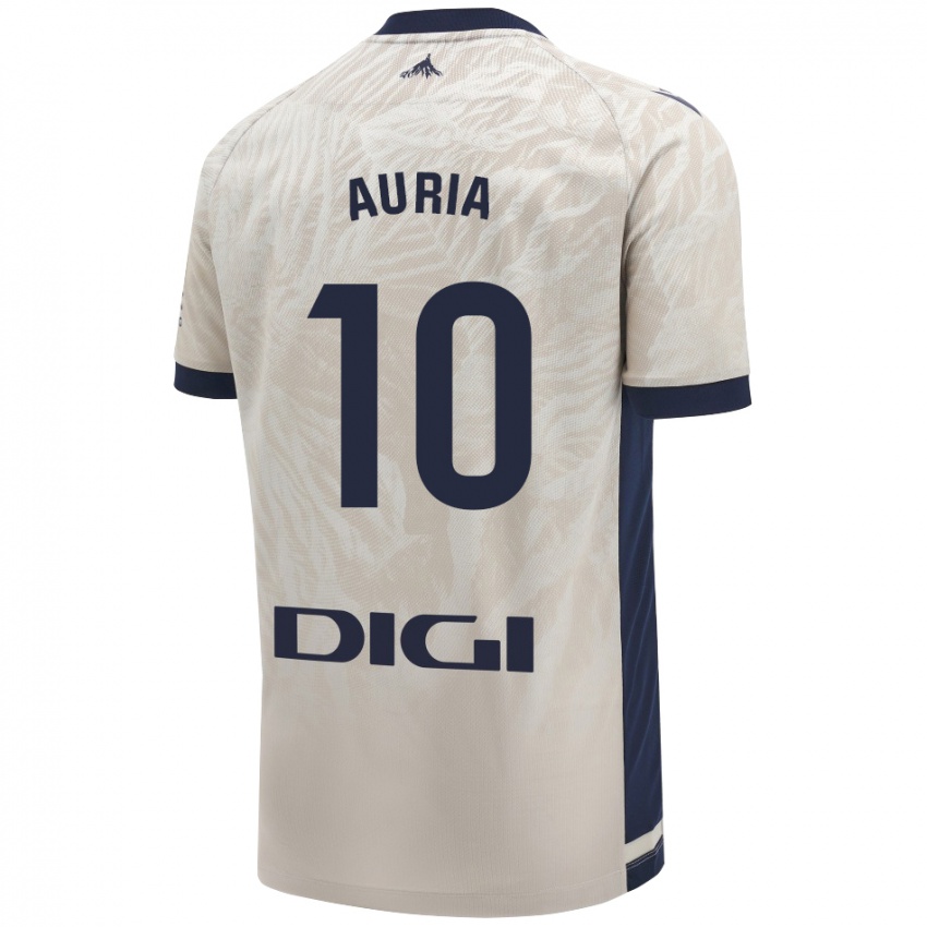 Niño Camiseta Miguel Auria #10 Gris Claro 2ª Equipación 2024/25 La Camisa