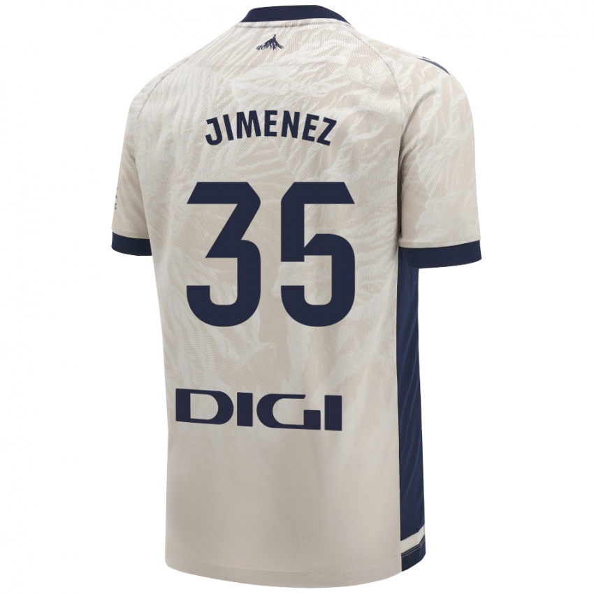 Niño Camiseta Álex Jimenez #35 Gris Claro 2ª Equipación 2024/25 La Camisa