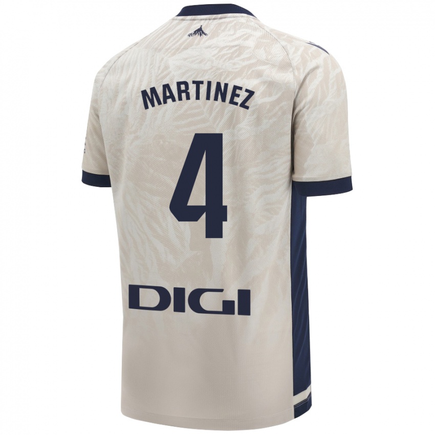 Niño Camiseta Vera Martínez Viota #4 Gris Claro 2ª Equipación 2024/25 La Camisa