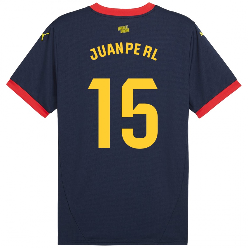 Niño Camiseta Juanpe #15 Azul Marino Rojo 2ª Equipación 2024/25 La Camisa