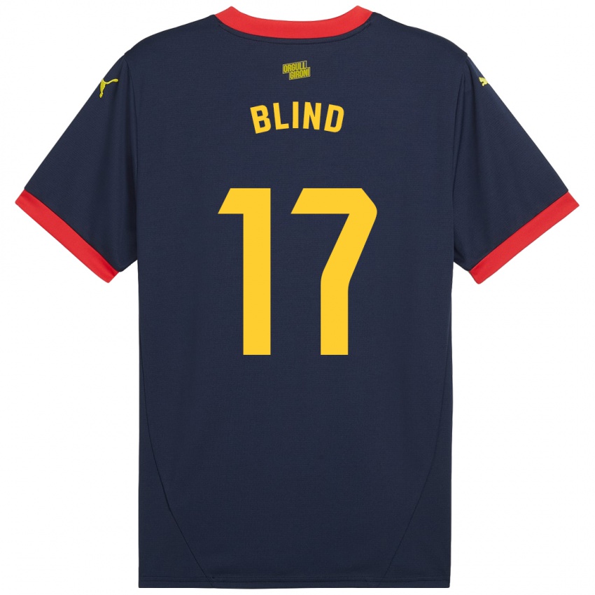 Niño Camiseta Daley Blind #17 Azul Marino Rojo 2ª Equipación 2024/25 La Camisa