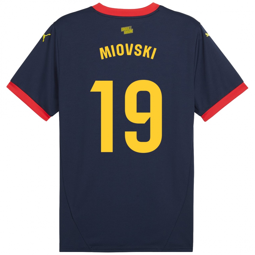 Niño Camiseta Bojan Miovski #19 Azul Marino Rojo 2ª Equipación 2024/25 La Camisa