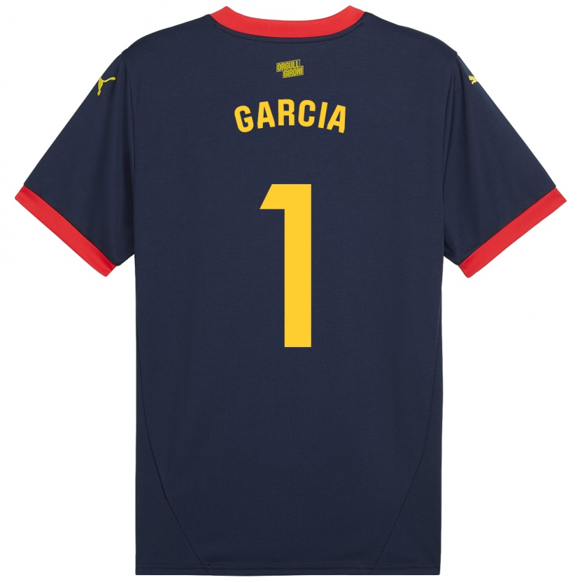 Niño Camiseta Lucas García #1 Azul Marino Rojo 2ª Equipación 2024/25 La Camisa