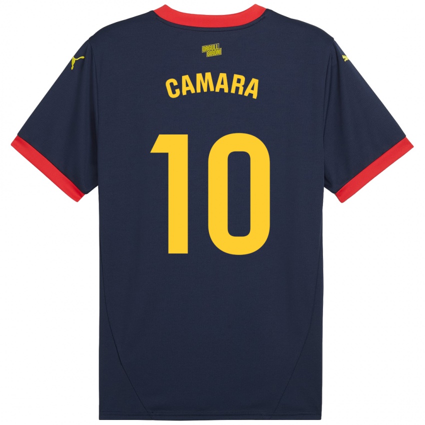 Niño Camiseta Dawda Camara #10 Azul Marino Rojo 2ª Equipación 2024/25 La Camisa