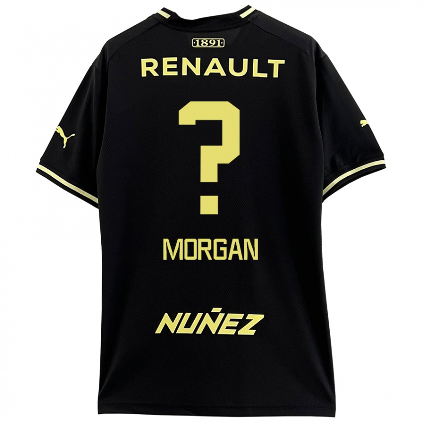 Niño Camiseta Kevin Morgan #0 Negro Amarillo 2ª Equipación 2024/25 La Camisa