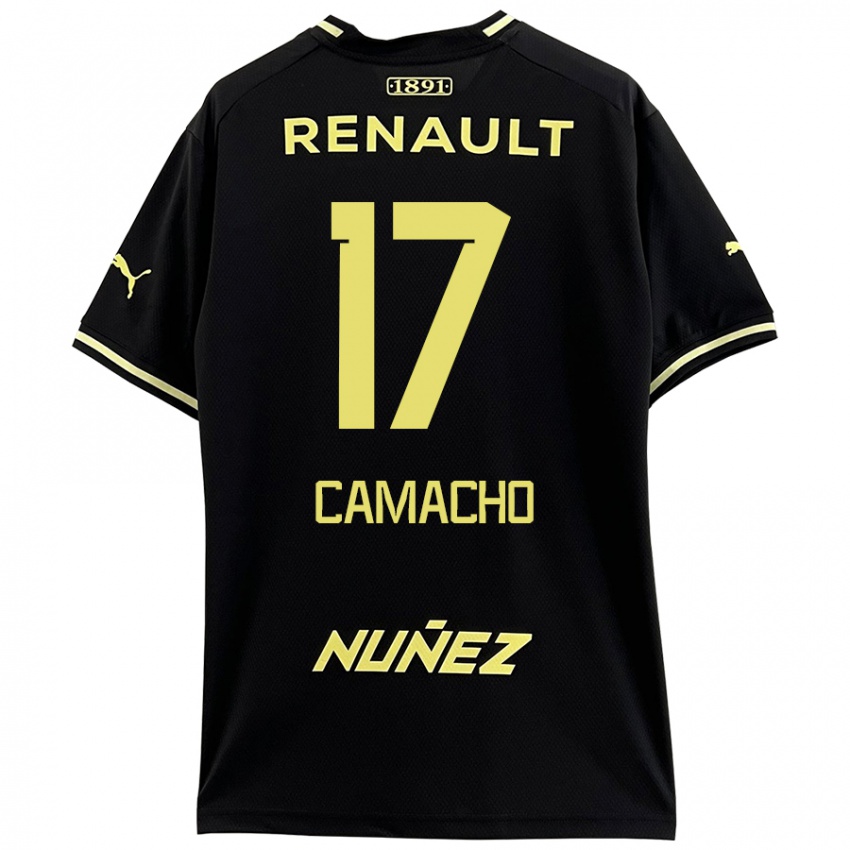 Niño Camiseta Sebastián Camacho #17 Negro Amarillo 2ª Equipación 2024/25 La Camisa