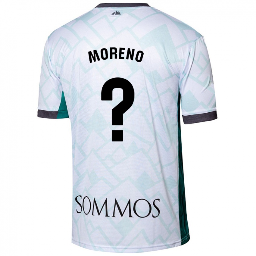 Niño Camiseta Eloy Moreno #0 Blanco Verde 2ª Equipación 2024/25 La Camisa