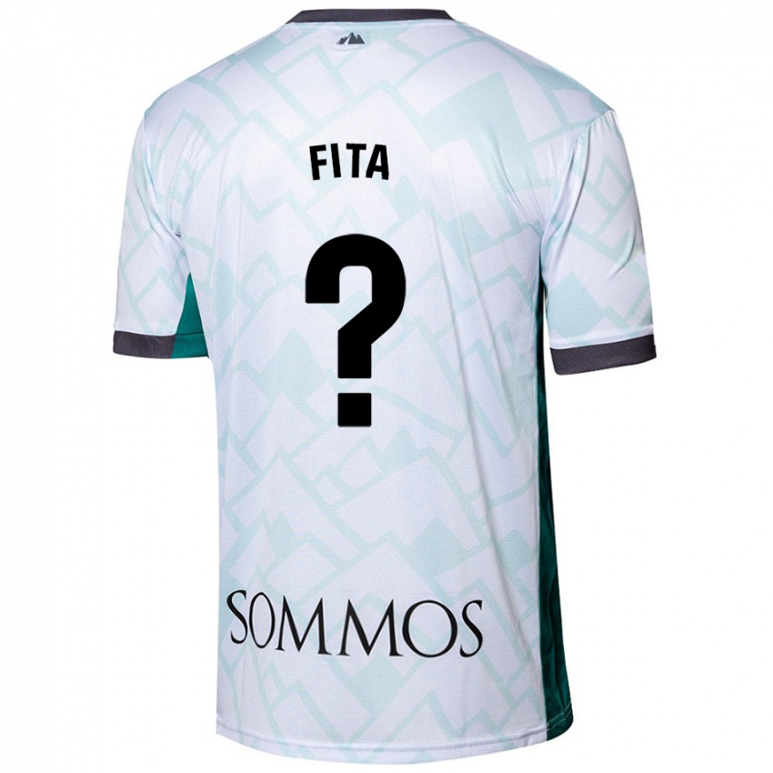 Niño Camiseta Álex Fita #0 Blanco Verde 2ª Equipación 2024/25 La Camisa