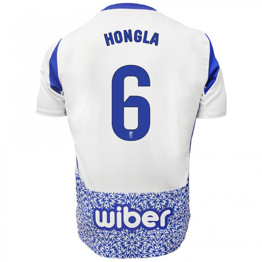 Niño Camiseta Martin Hongla #6 Blanco Azul 2ª Equipación 2024/25 La Camisa