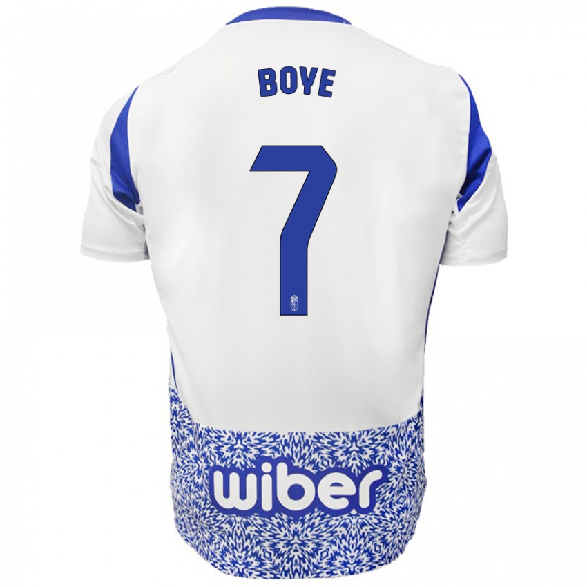 Niño Camiseta Lucas Boyé #7 Blanco Azul 2ª Equipación 2024/25 La Camisa