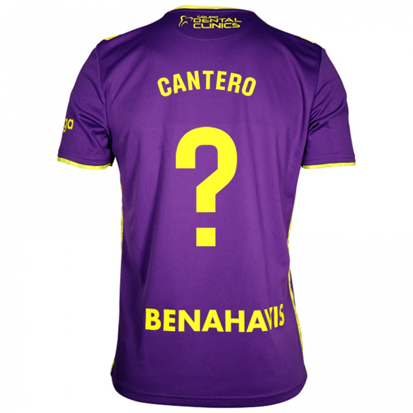 Niño Camiseta José Cantero #0 Púrpura Amarillo 2ª Equipación 2024/25 La Camisa