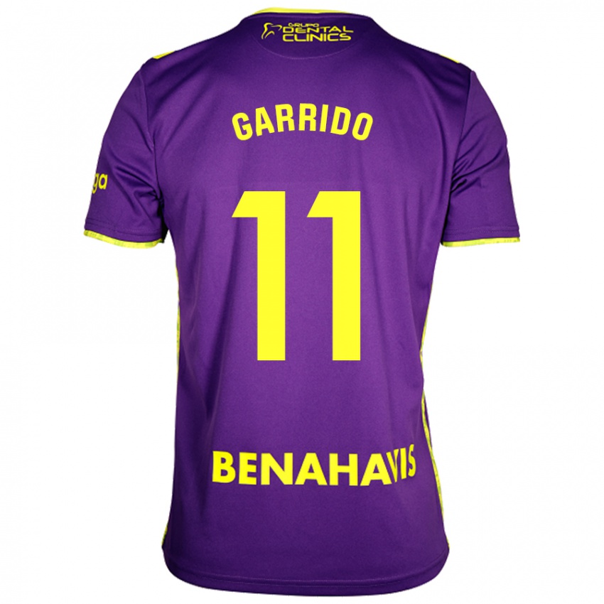 Niño Camiseta Rafael Garrido #11 Púrpura Amarillo 2ª Equipación 2024/25 La Camisa