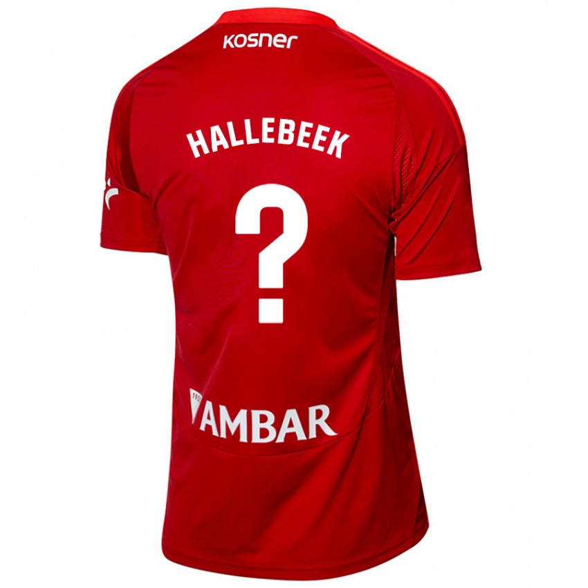 Niño Camiseta Boaz Hallebeek #0 Blanco Azul 2ª Equipación 2024/25 La Camisa