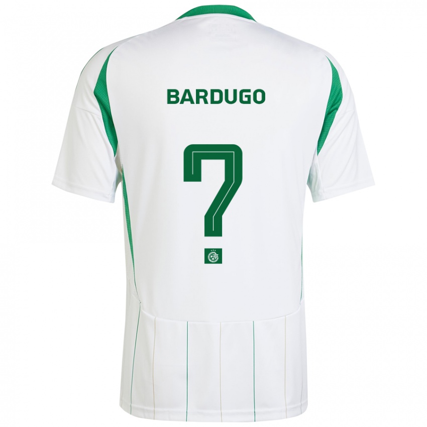 Niño Camiseta Ariel Bardugo #0 Blanco Verde 2ª Equipación 2024/25 La Camisa