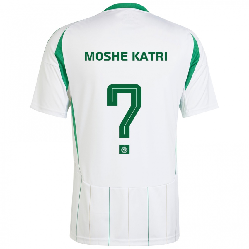 Niño Camiseta Roy Moshe Katri #0 Blanco Verde 2ª Equipación 2024/25 La Camisa