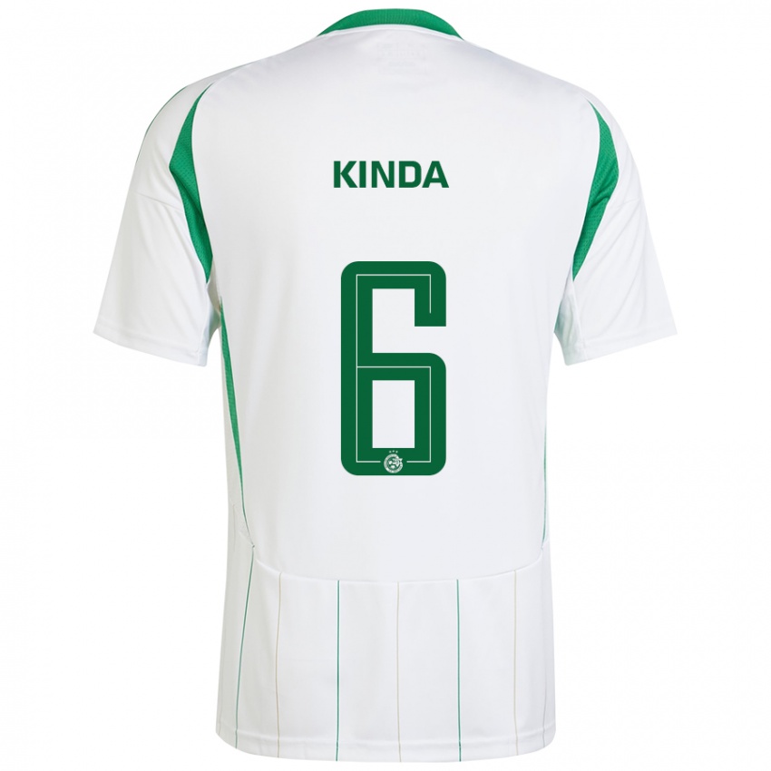 Niño Camiseta Gadi Kinda #6 Blanco Verde 2ª Equipación 2024/25 La Camisa