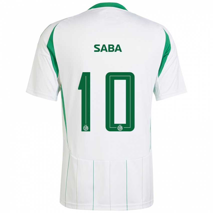 Niño Camiseta Dia Saba #10 Blanco Verde 2ª Equipación 2024/25 La Camisa