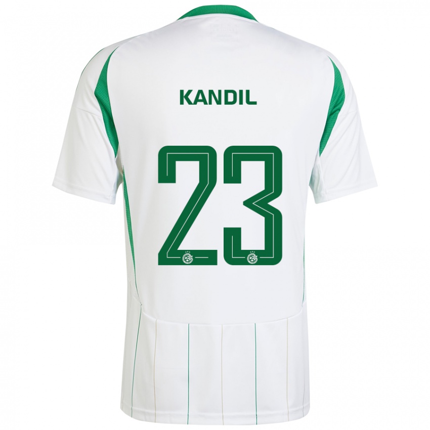 Niño Camiseta Maor Kandil #23 Blanco Verde 2ª Equipación 2024/25 La Camisa