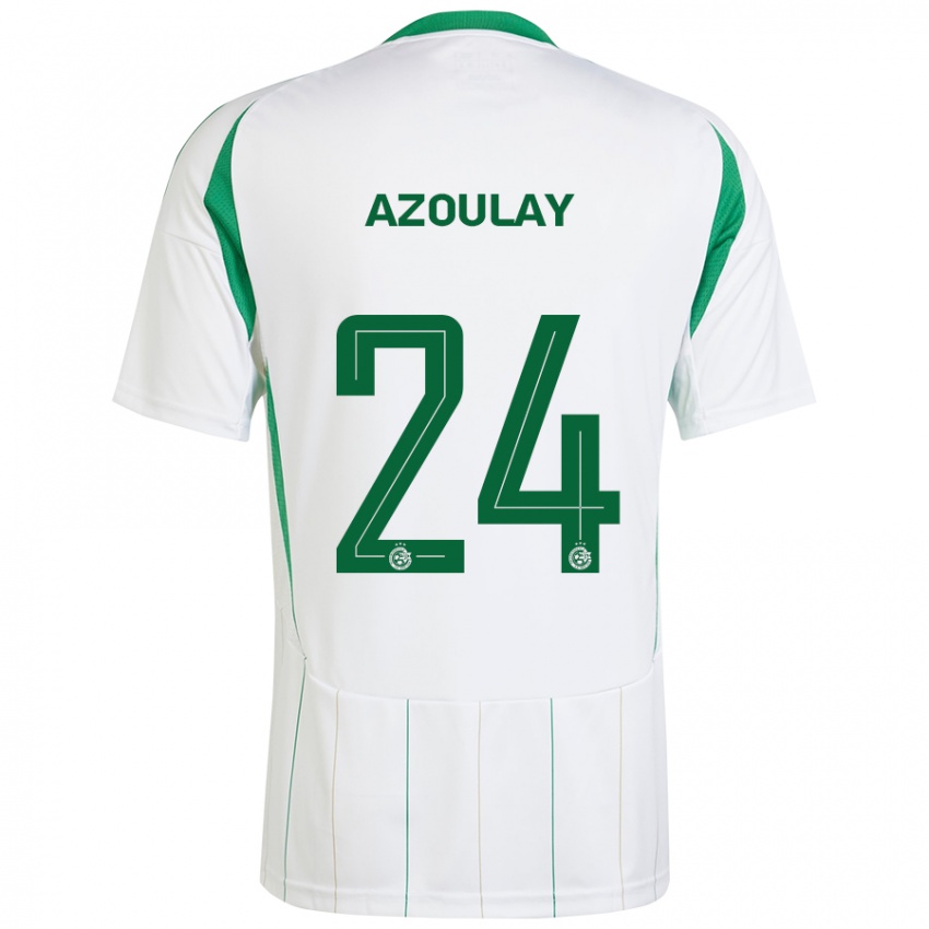 Niño Camiseta Ethane Azoulay #24 Blanco Verde 2ª Equipación 2024/25 La Camisa