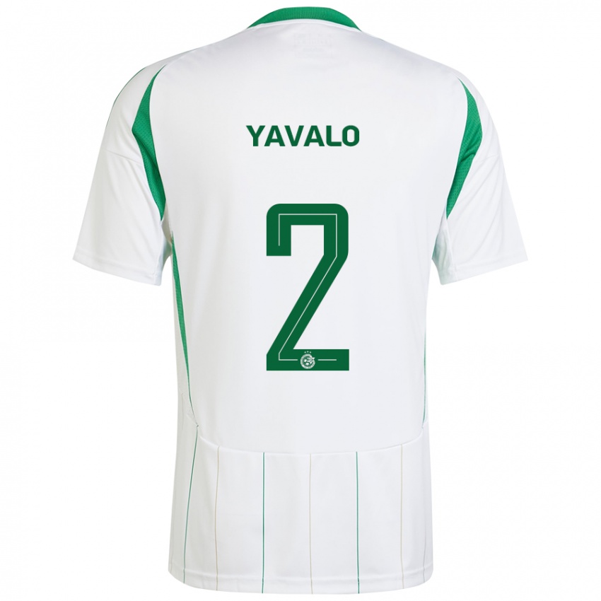 Niño Camiseta Gatachao Yavalo #2 Blanco Verde 2ª Equipación 2024/25 La Camisa