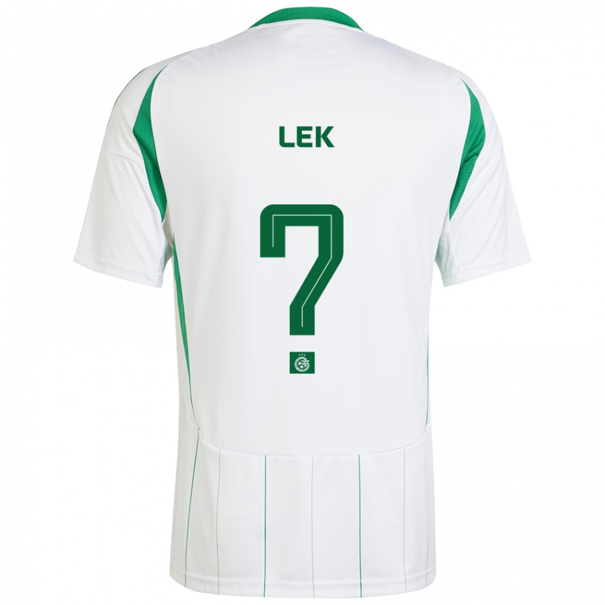 Niño Camiseta Einan Lek #0 Blanco Verde 2ª Equipación 2024/25 La Camisa