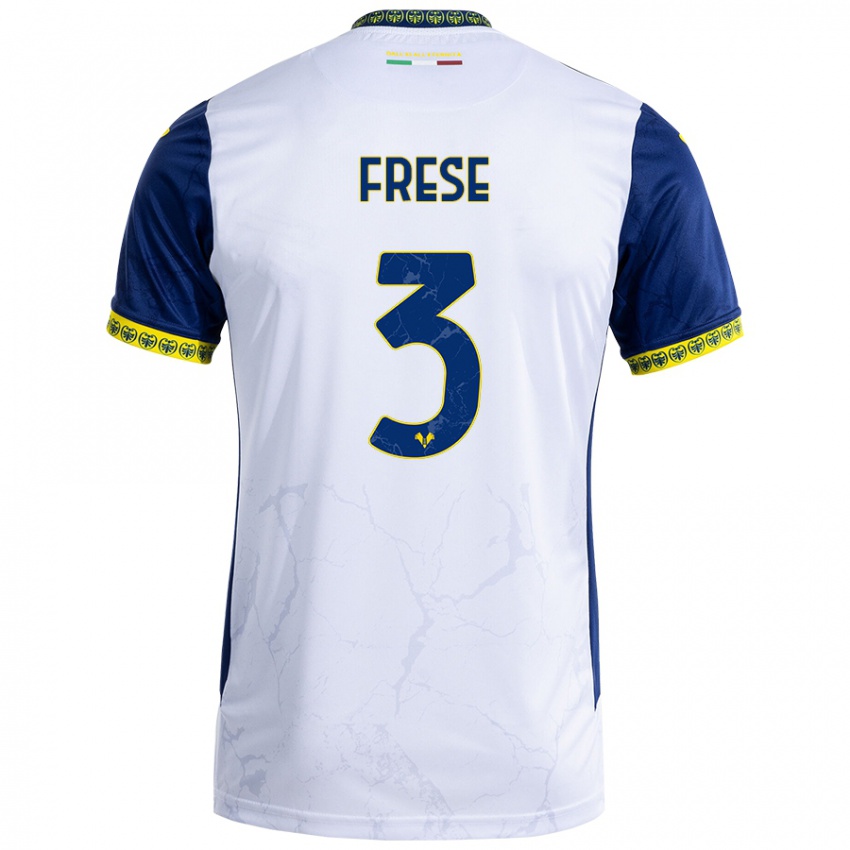 Niño Camiseta Martin Frese #3 Blanco Azul 2ª Equipación 2024/25 La Camisa