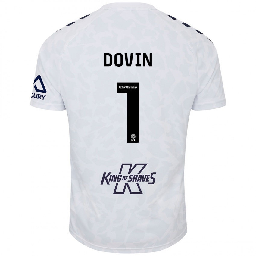 Niño Camiseta Oliver Dovin #1 Blanco 2ª Equipación 2024/25 La Camisa