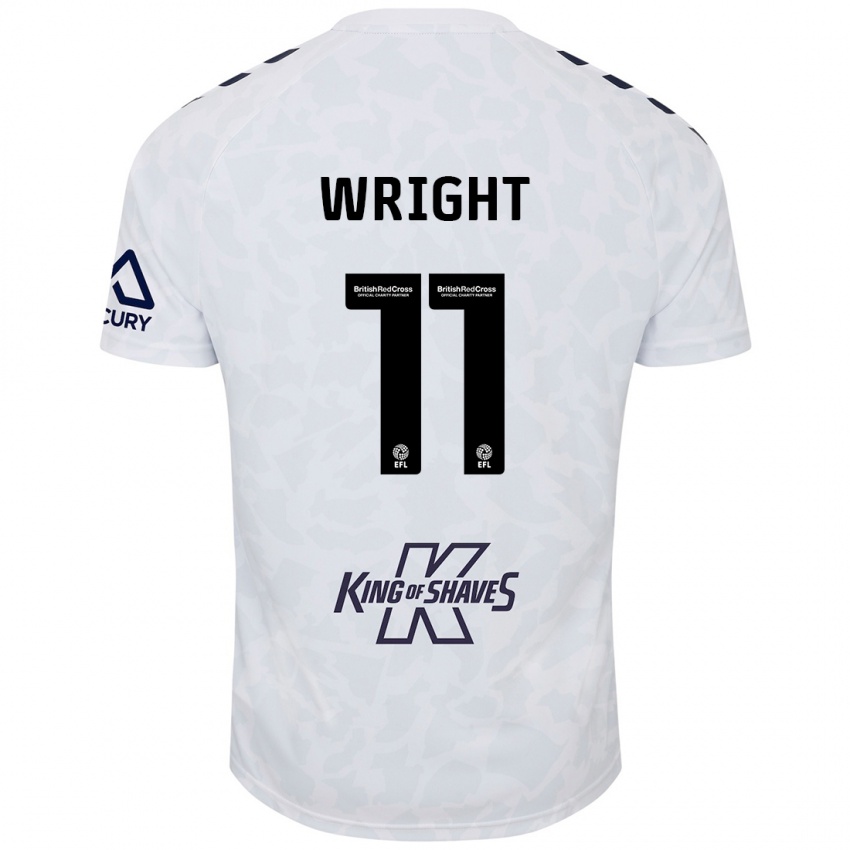 Niño Camiseta Haji Wright #11 Blanco 2ª Equipación 2024/25 La Camisa