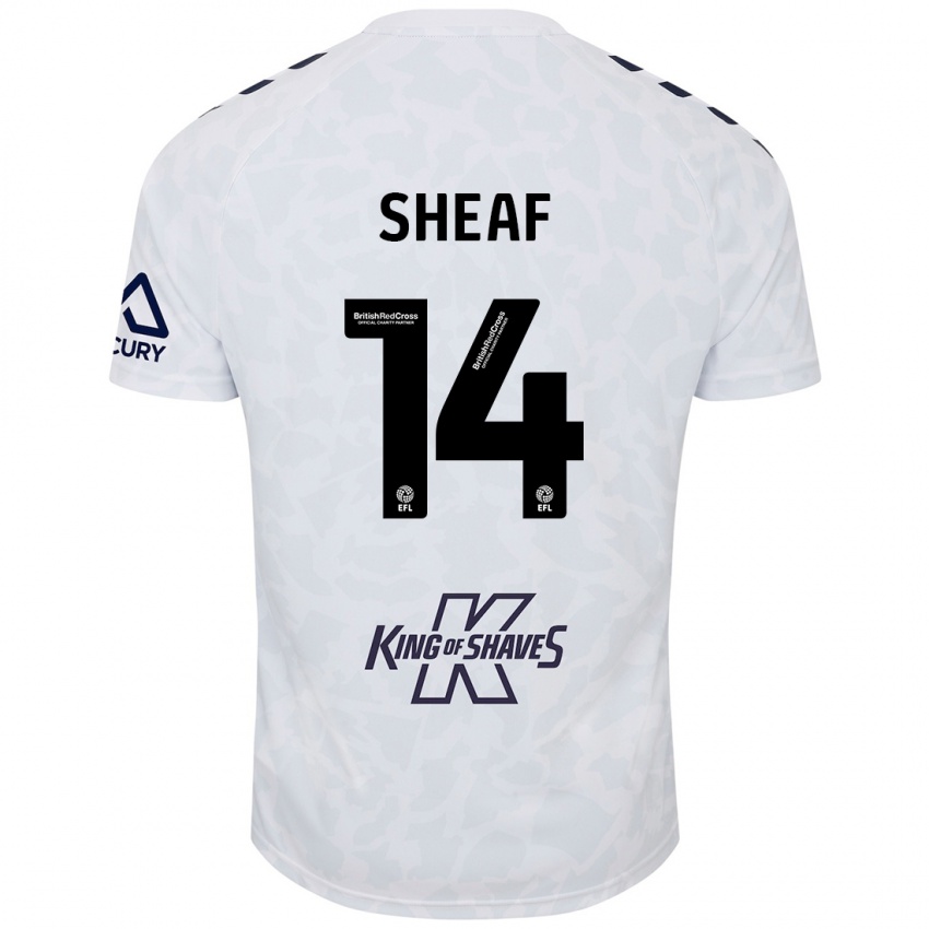 Niño Camiseta Ben Sheaf #14 Blanco 2ª Equipación 2024/25 La Camisa