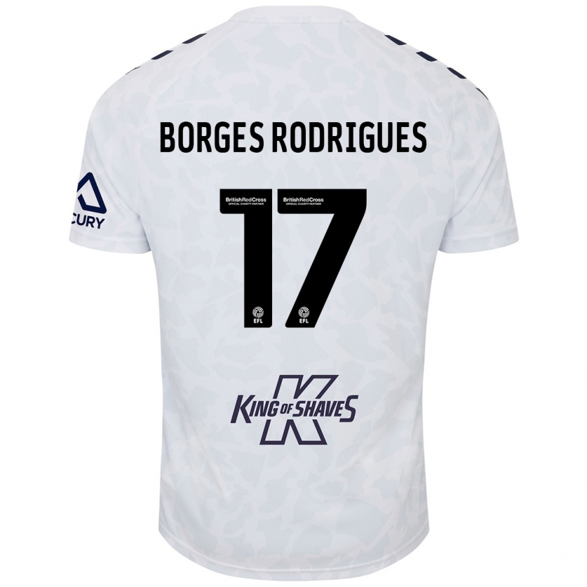 Niño Camiseta Raphael Borges Rodrigues #17 Blanco 2ª Equipación 2024/25 La Camisa