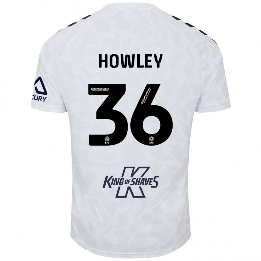 Niño Camiseta Ryan Howley #36 Blanco 2ª Equipación 2024/25 La Camisa